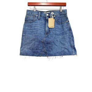 Madewell Rigid Denim A Line Jean Skirt NWT Size 27